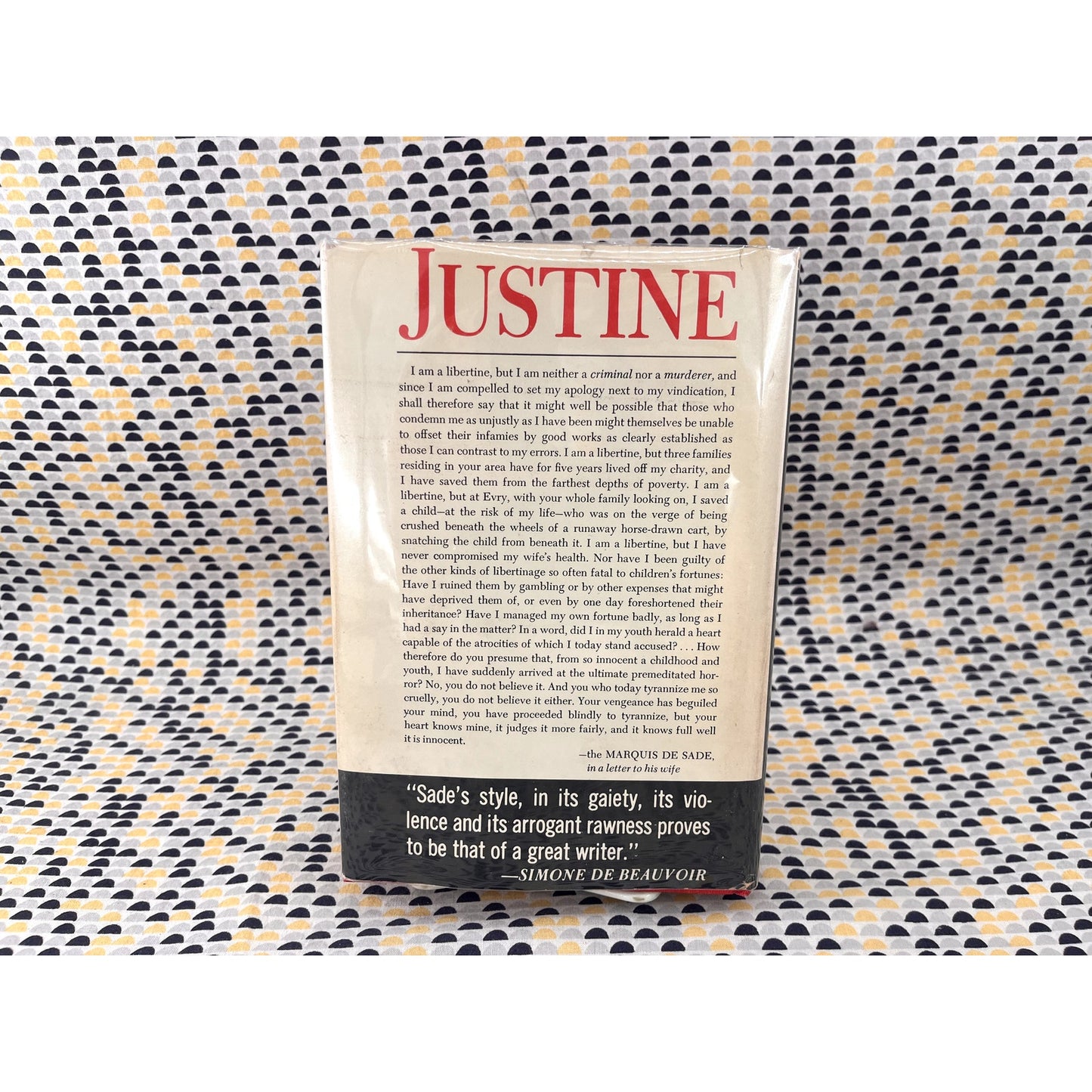 Justine: The Misfortunes of Virtue - Marquis De Sade - Bell Books - Hardcover