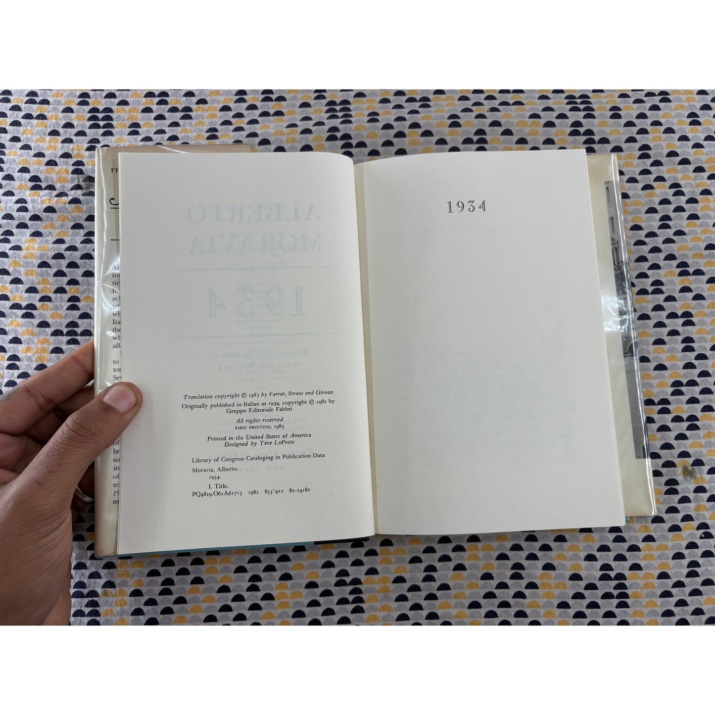 1934 - Alberto Moravia - Farrar Straus - Hardcover - 1st Edition 1st Printing