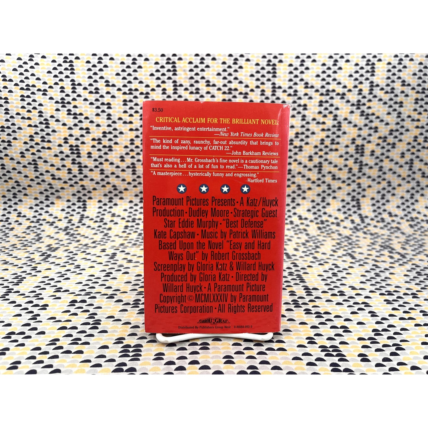 Best Defense - Robert Grossbach - Carroll & Graf Fiction - Movie Tie-In Edition