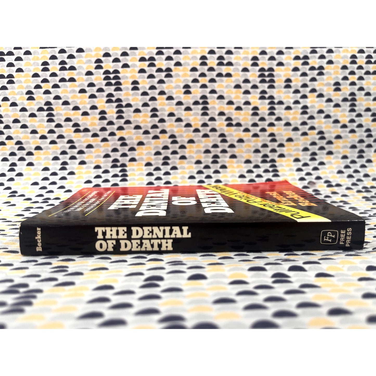 The Denial of Death - Ernest Becker - Vintage Paperback Book - Free Press Edition
