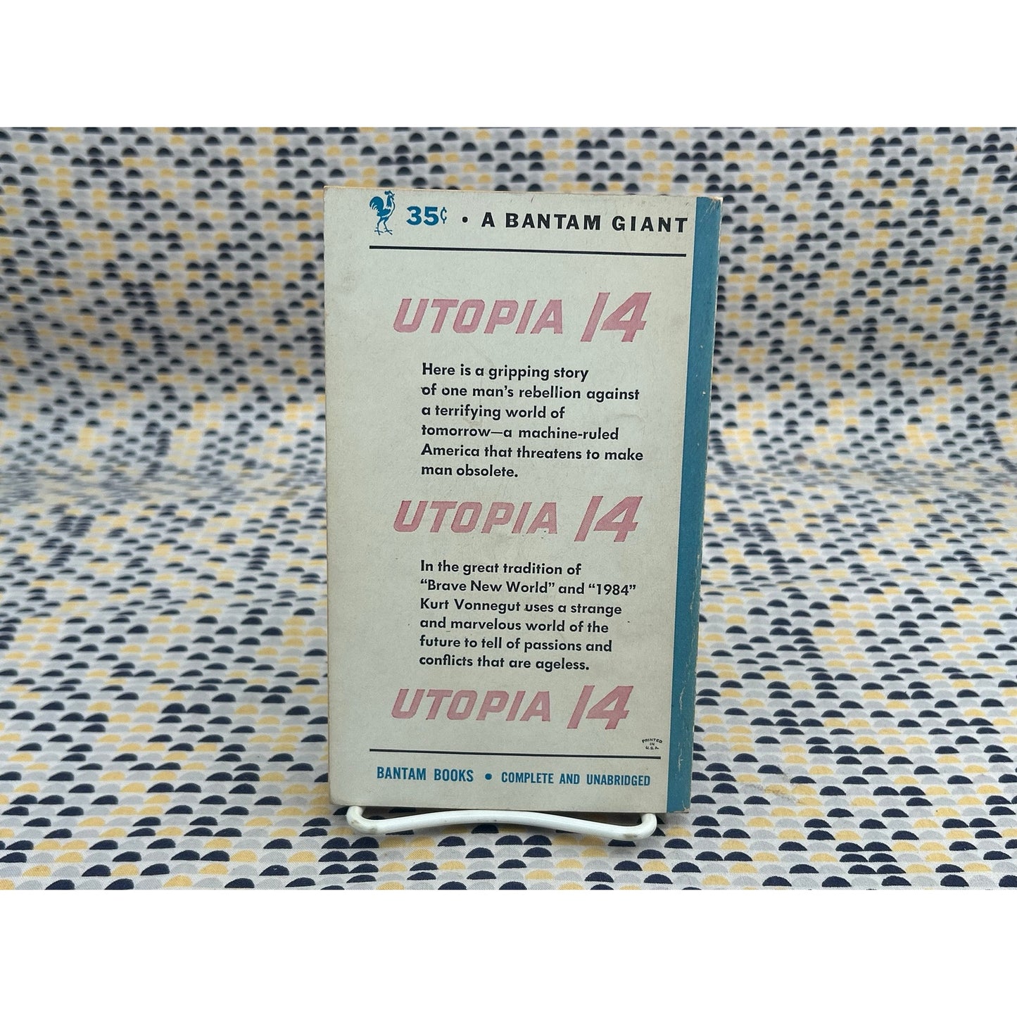 Utopia 14 (Player Piano) - Kurt Vonnegut - Bantam Giant A1262 - Vintage Paperbacks