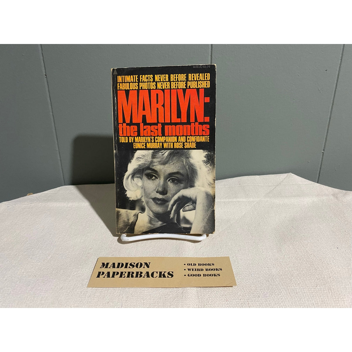 Marilyn: The Last Months - Eunice Murray with Rose Shade - Pyramid- Vintage Paperbacks