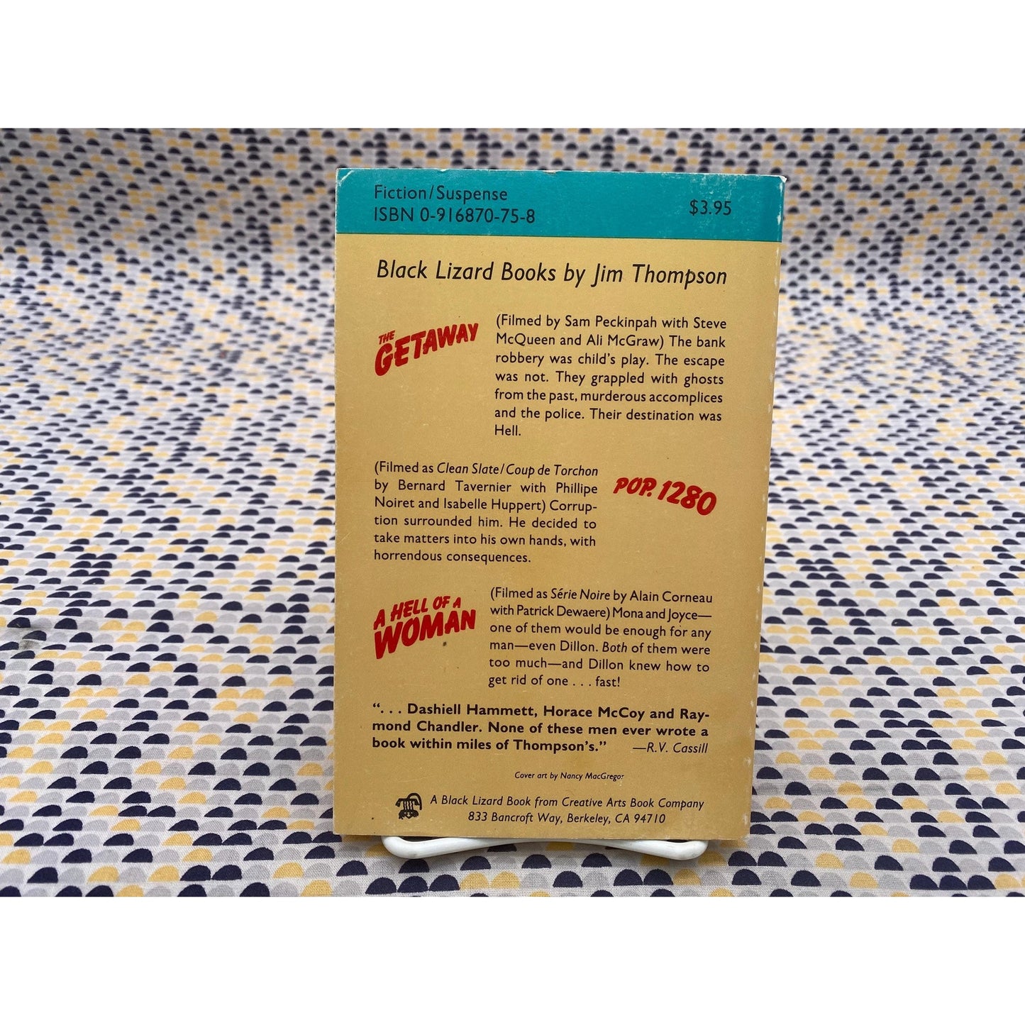 The Getaway - Jim Thompson - Vintage Paperback Book - Black Lizard Edition