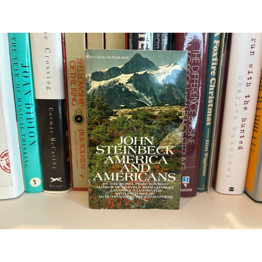 America and Americans - John Steinbeck - Vintage Paperback Book - Bantam Edition