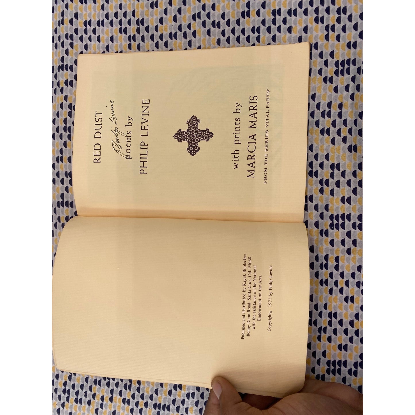 Signed - Red Dust - Philip Levine - Kayak - Paperback