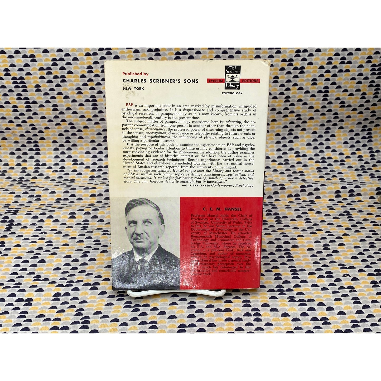 ESP: A Scientific Evaluation - C.E.M. Hansel - Charles Scribner's Sons Edition