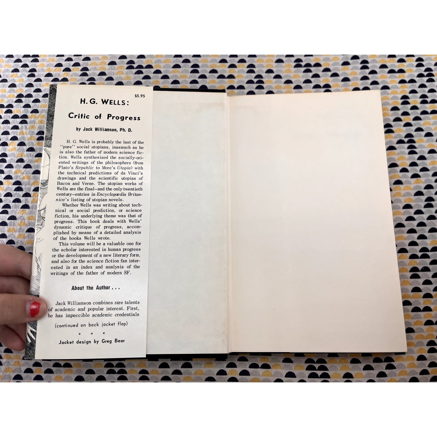 HG Wells: Critic of Progress - Jack Williamson - Mirage Press - Hardcover