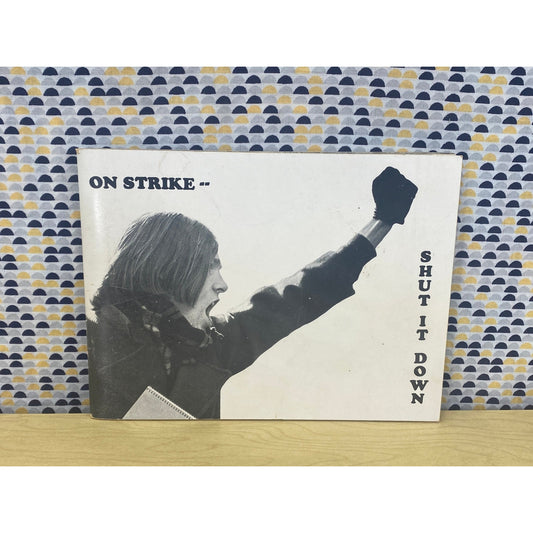 On Strike - Shut It Down - UW Madison Student Strike - Richard Faverty - Joel Brenner - Vintage Paperback Book - 1969 Becket Associates