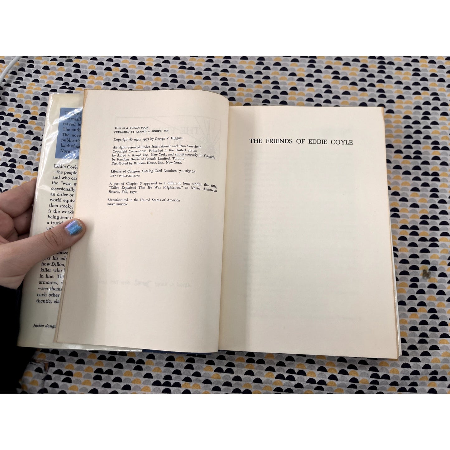 The Friends of Eddie Coyle - George V. Higgins - Knopf Books - Hardcover 1st Edition 1st Printing