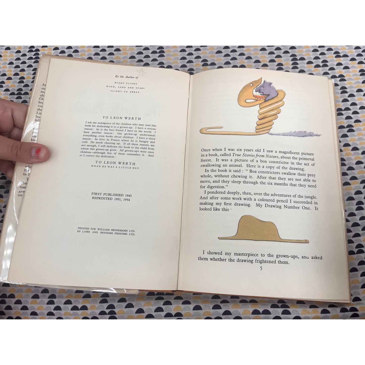 The Little Prince - Antoine De Saint-Exupery - Heinemann Books - Hardcover  - 1954 British Edition