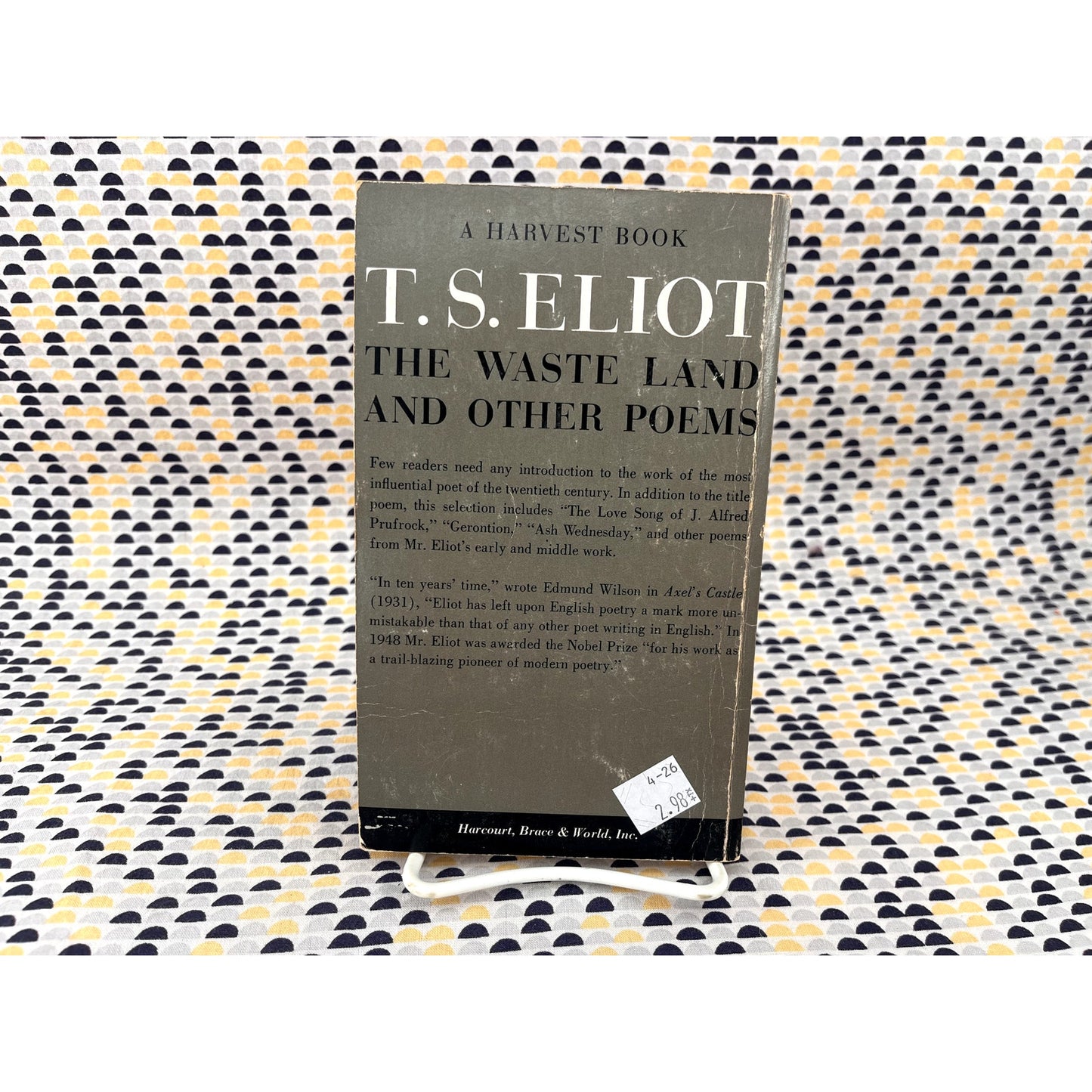 The Waste Land and Other Poems - T. S  Elliot - Harvest Books - Paperback