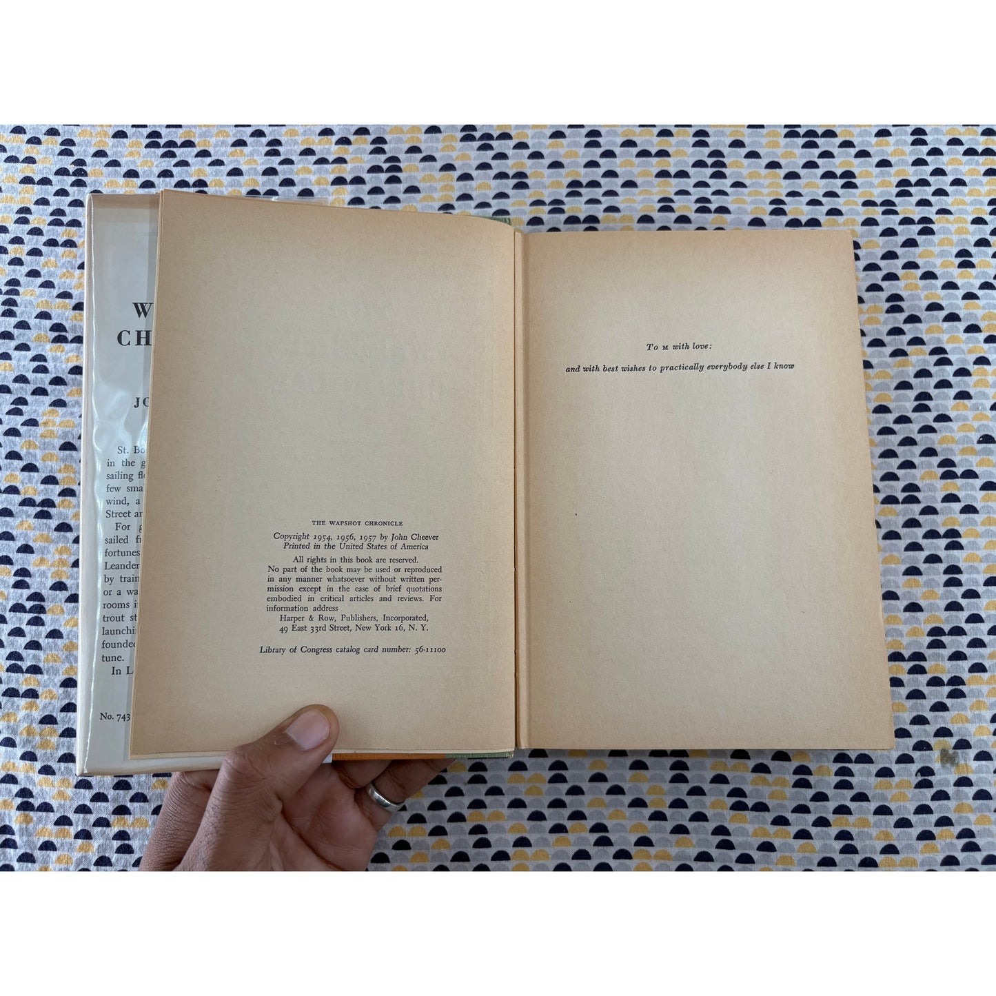 The Wapshot Chronicle - John Cheever - Harper & Row - Hardcover