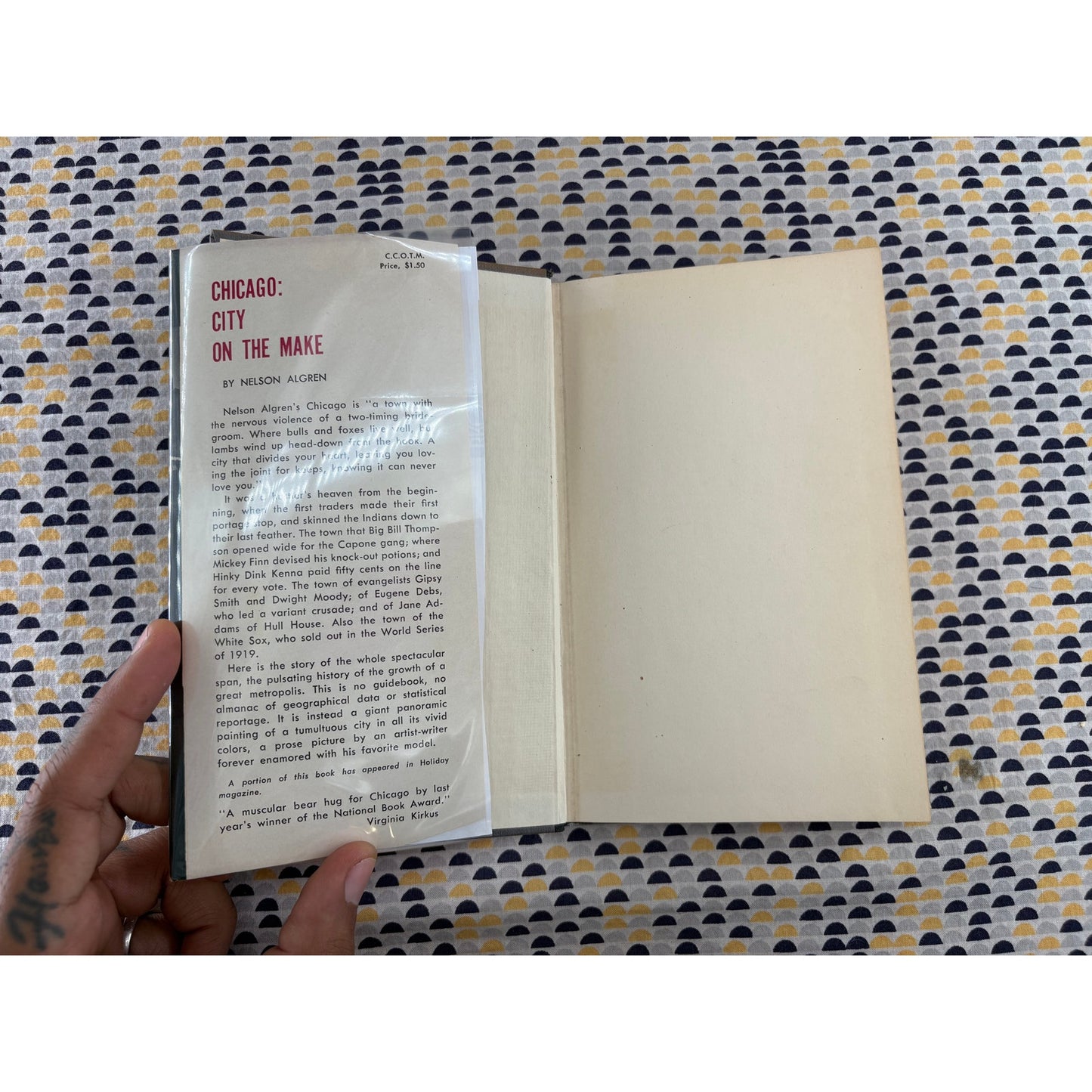 Chicago City On The Make - Nelson Algren - Doubleday - Hardcover