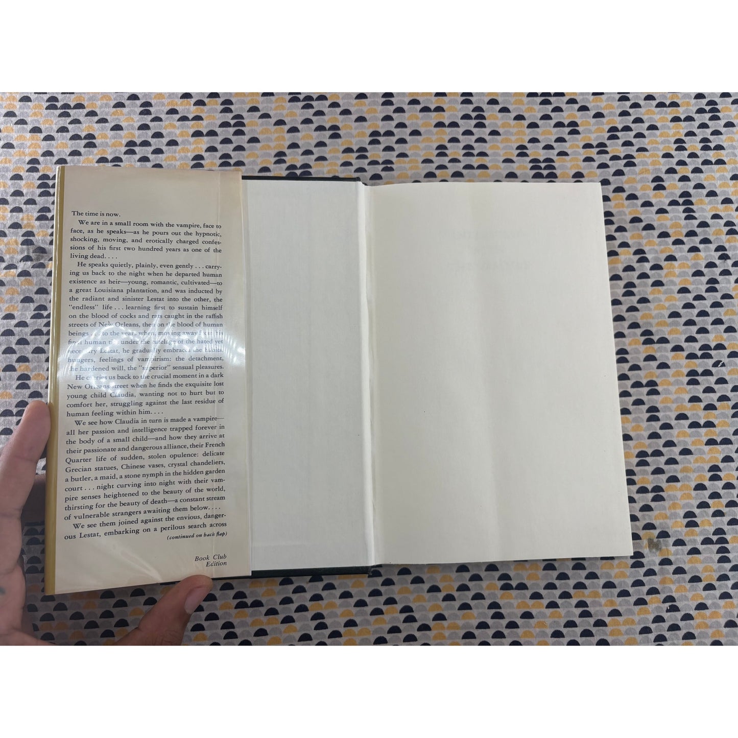 Interview With the Vampire - Anne Rice - Hardcover Book - Knopf - Club Edition