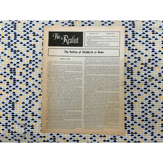 The Realist Magazine - Counterculture Newspaper - February 1973 - No. 96A
