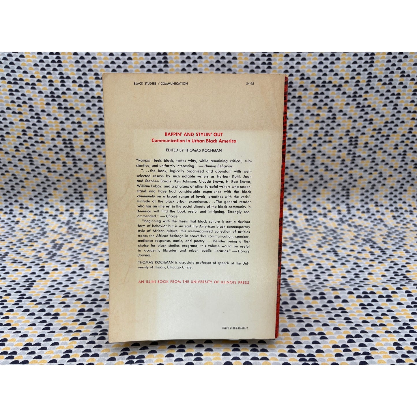 Rappin And Stylin Out - Thomas Kochman - Illini Books - Paperback