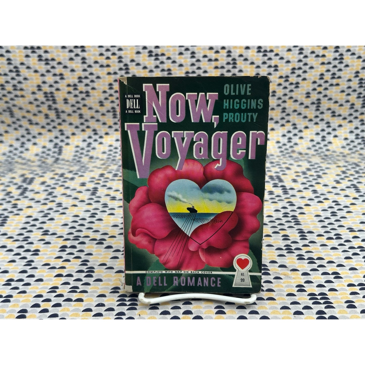 Now, Voyager - Olive Higgins Prouty - Dell Romance 99 - Mapback - Vintage Paperbacks