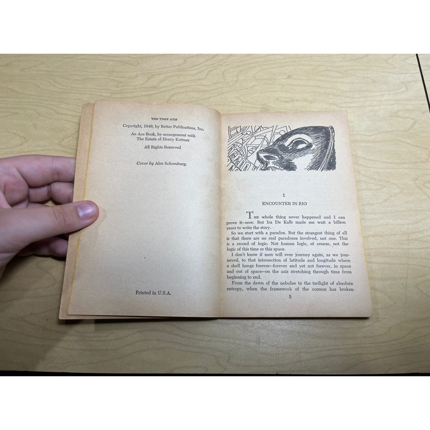 The Time Axis - Henry Kuttner - Ace Books- Paperback