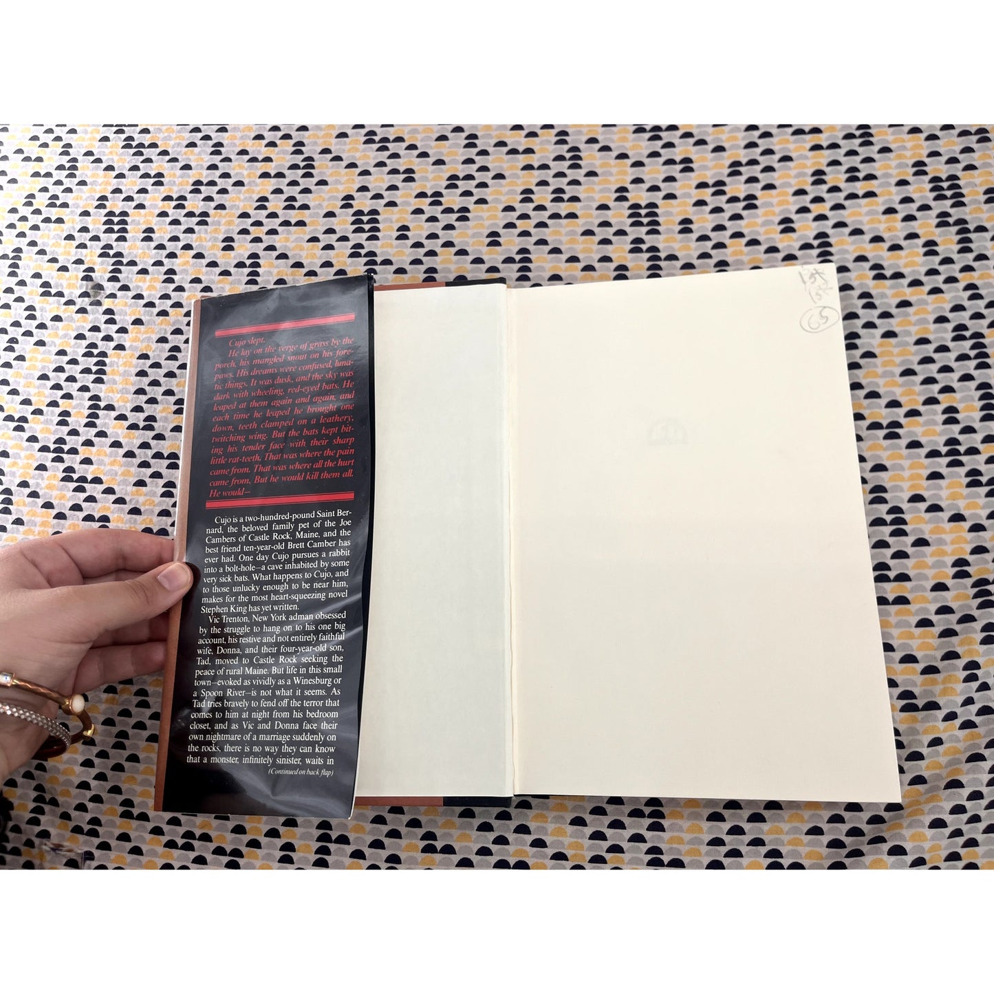 Cujo - Stephen King - Vintage Hardcover Book - 1981 Viking Press - 1st Edition, 1st Printing