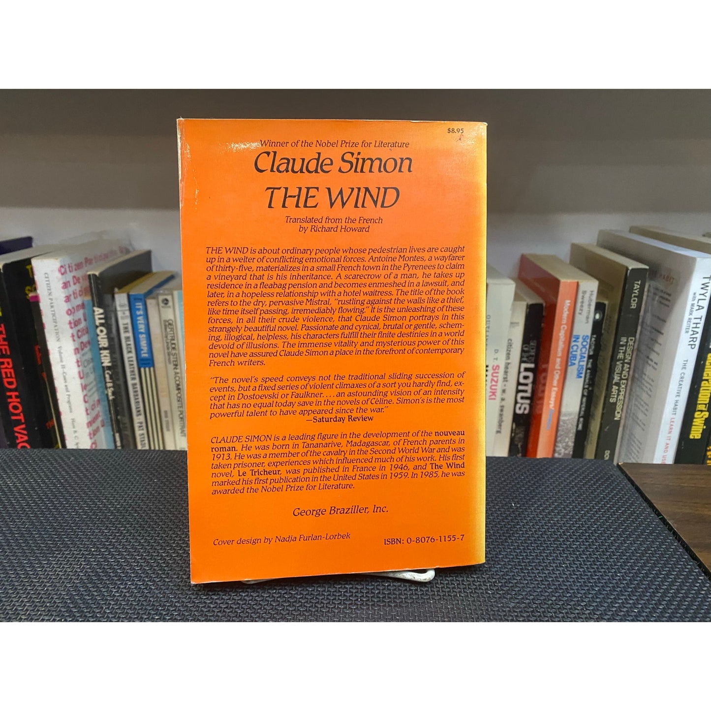 The Wind - Claude Simon  - Paperback - George Braziller Edition