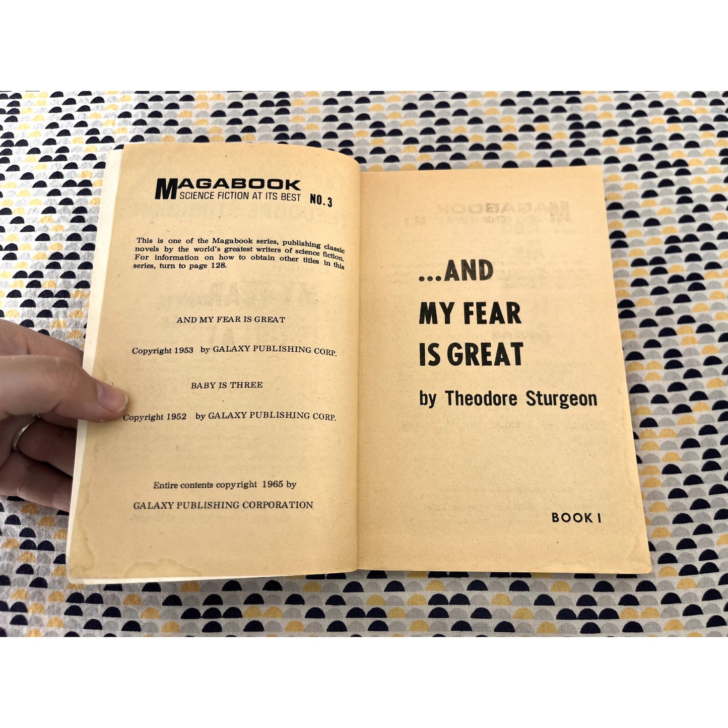 Theodore Sturgeon - Baby is Three & My Fear is Great - Magabook Science fiction - Paperback