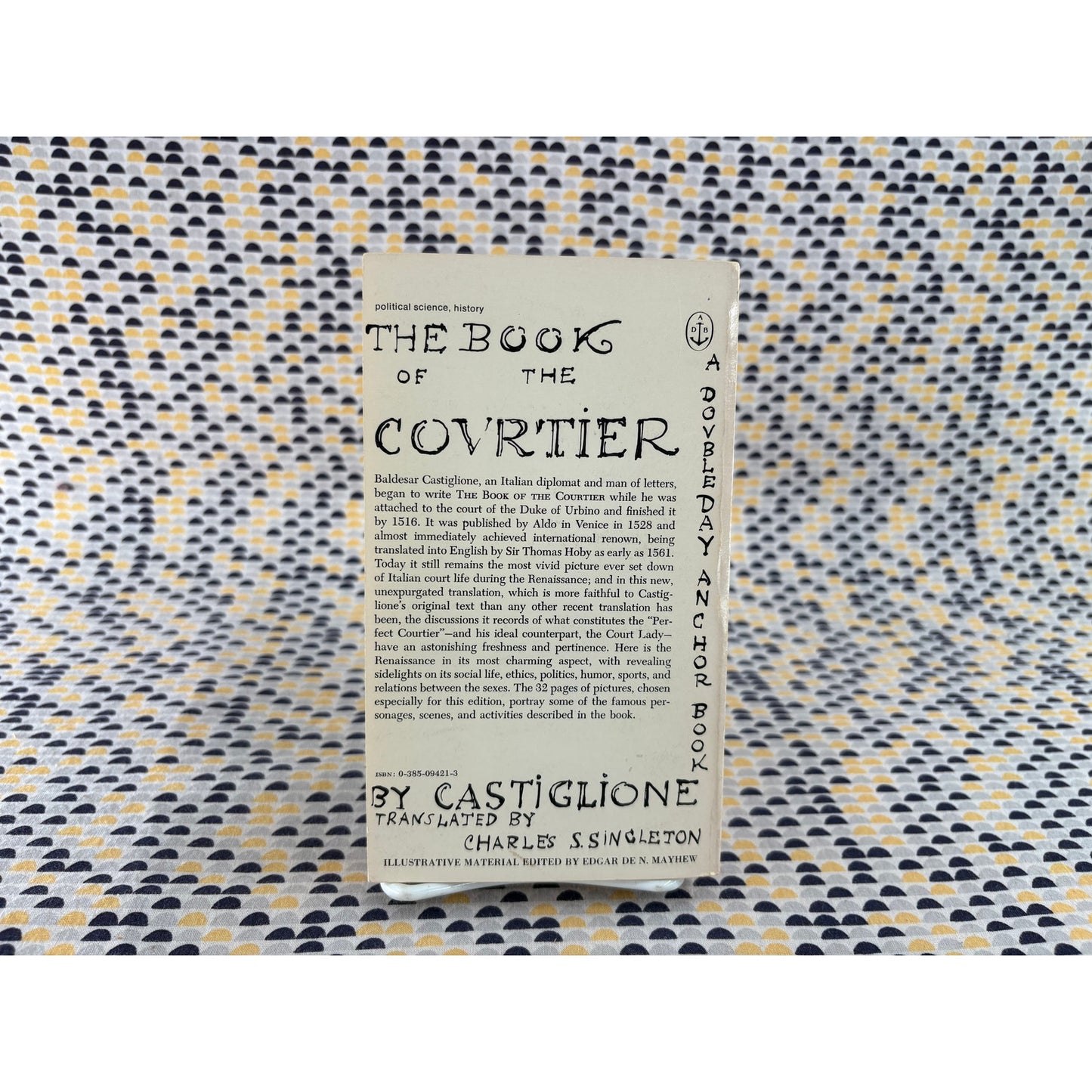 The Book Of The Courtier - Castiglione - Doubleday Anchor - Edward Gorey Cover Art