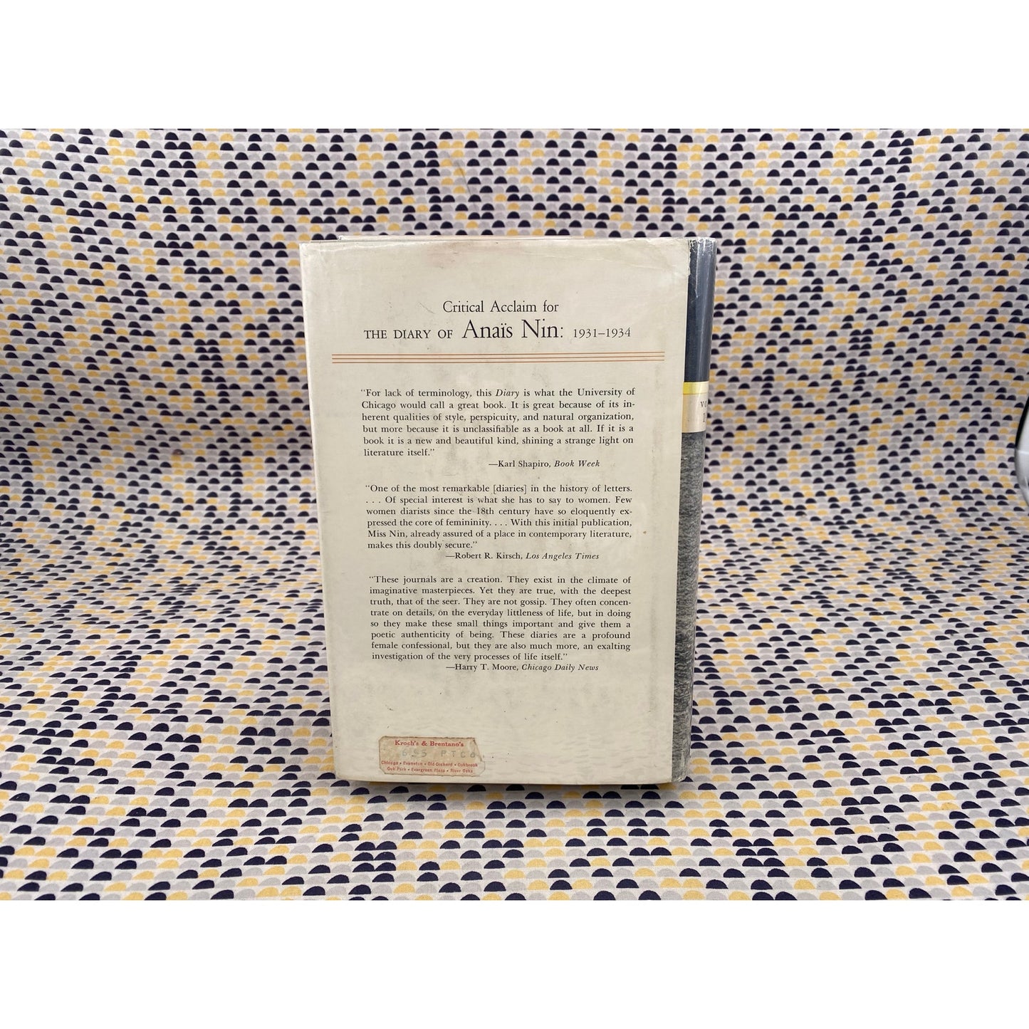 The Diary of Anais Nin - Volume 2 - 1934-1939 - Hardcover - 1st Edition - Swallow Press - Vintage Paperback Book - Harvest Edition