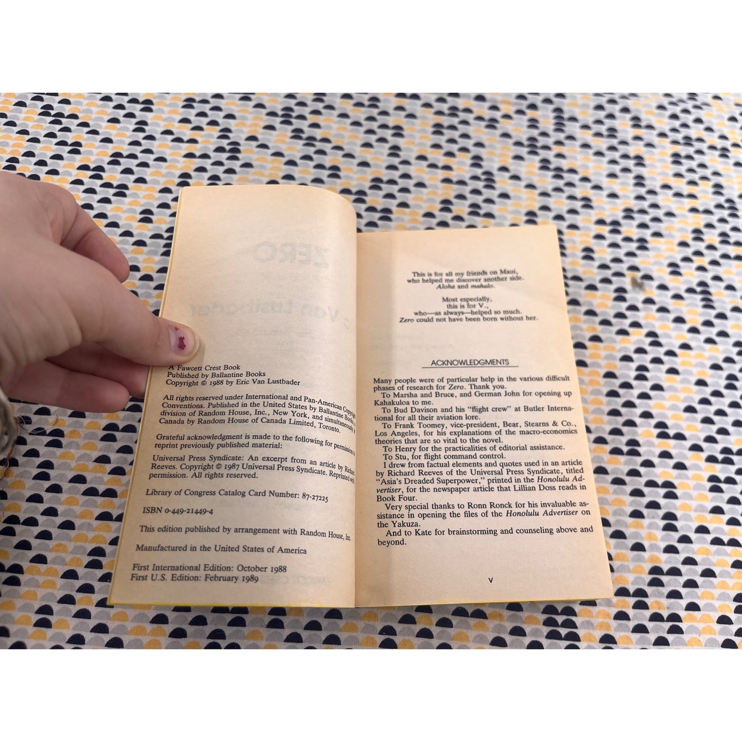 Zero - Eric Van Lustbader - Fawcett Crest - Books