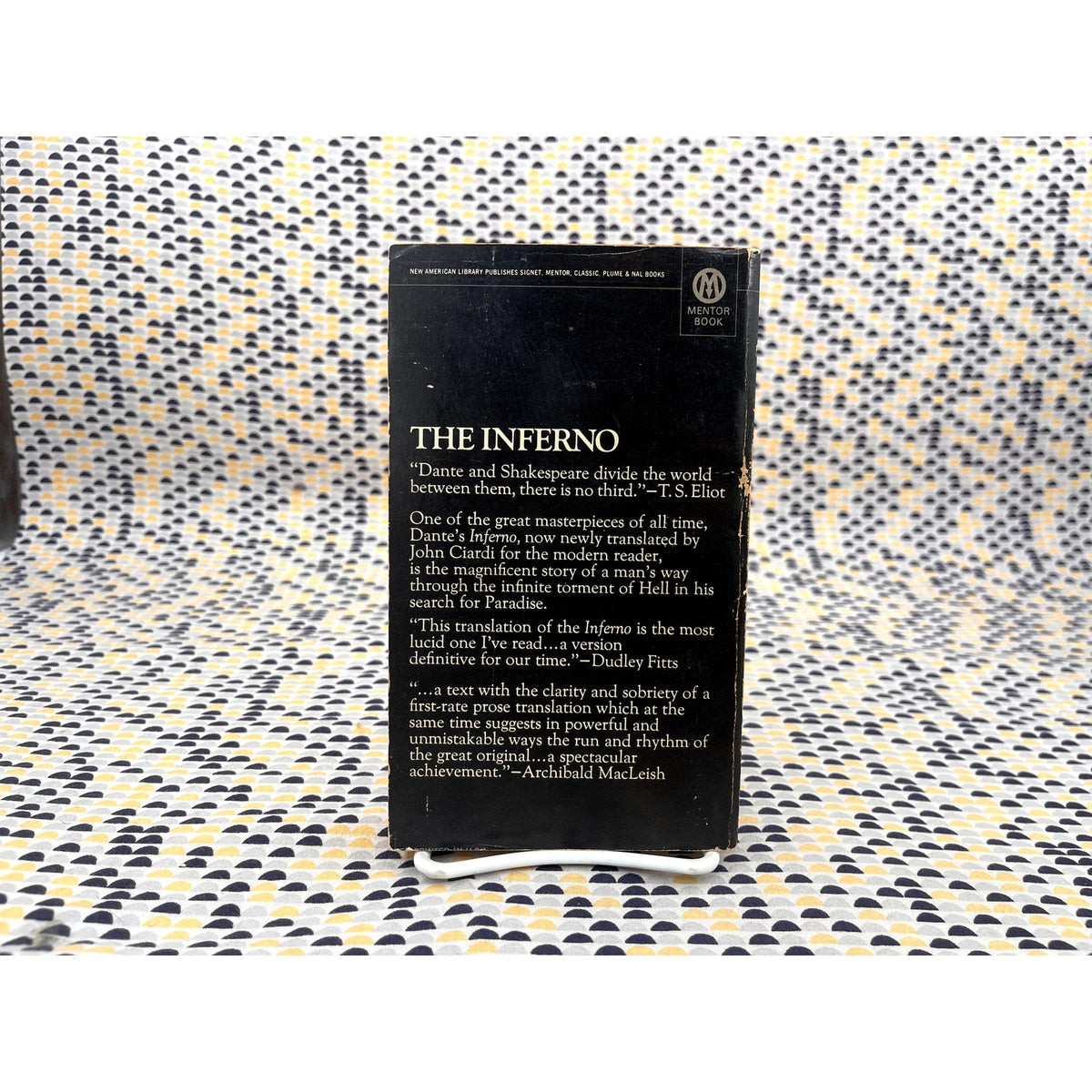 The Inferno - Dante - Vintage Paperback Book - Mentor Edition