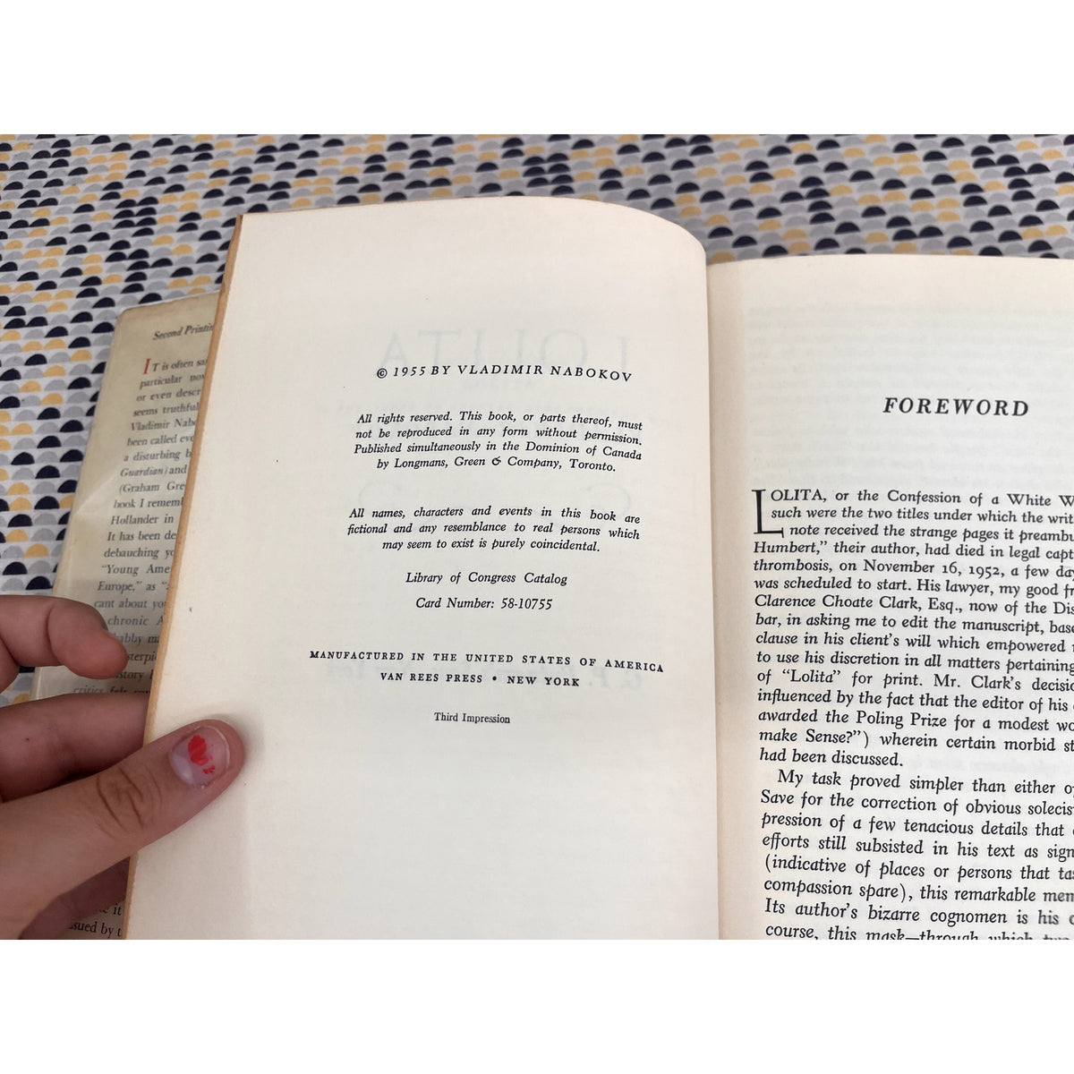 Lolita - Vladimir Nabokov - Putnam Books - Hardcover - 2nd Printing