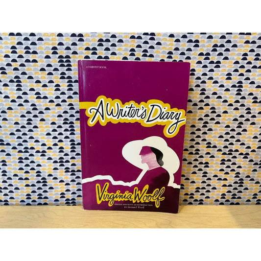 A Writer's Diary - Virginia Woolf - Vintage Paperback Book - Harvest/Harcourt, Brace and World Edition