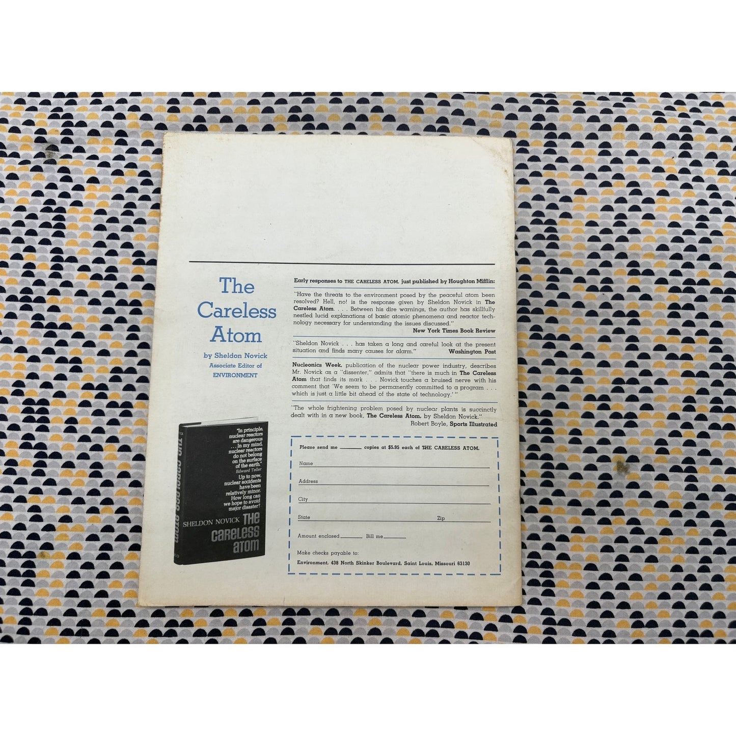 Environment Magazine  - April 1969 - Vintage Ecology -