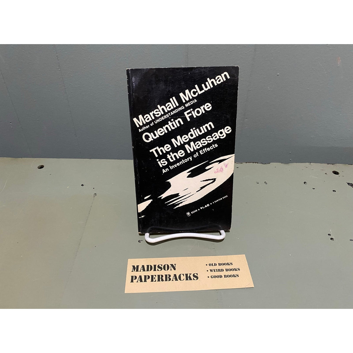 The Medium is the Message - An Inventory of Effects - Marshall McLuhan - Massage - Vintage Paperback Book - Bantam Edition