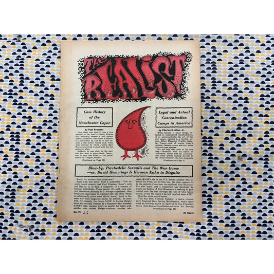 The Realist Magazine - Counterculture Newspaper - June 1967 - No. 75