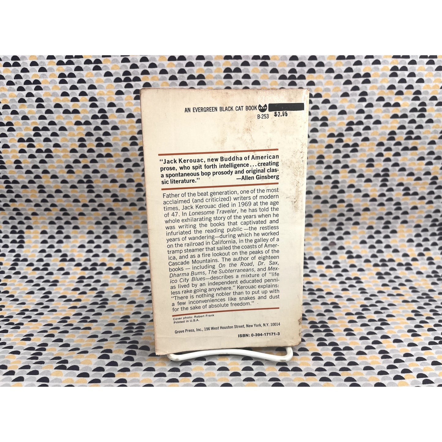 Lonesome Traveler - Jack Kerouac - Vintage Paperback - Evergreen Black Cat Books