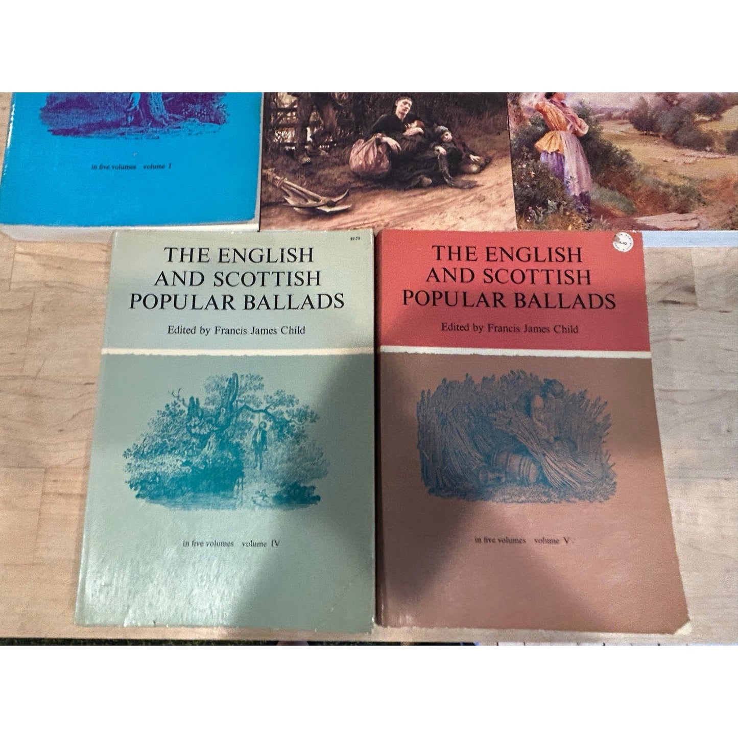 The English and Scottish Popular Ballads - 5 Volume Set - Vintage Paperbacks