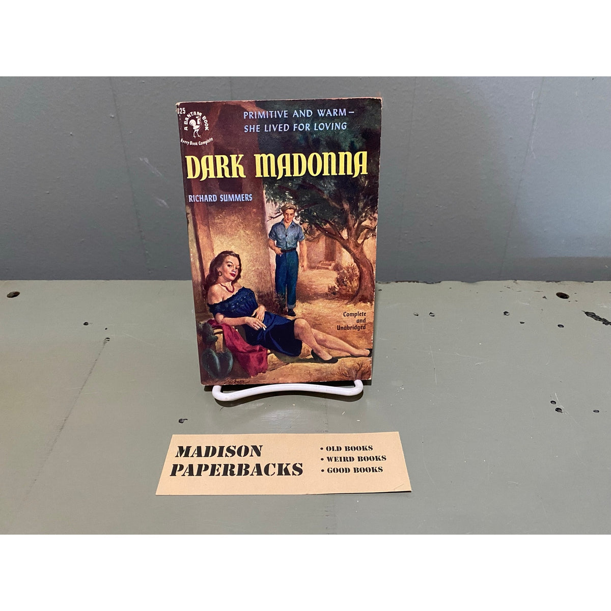 Dark Madonna - Richard Summers - Bantam 1025 - Vintage Paperbacks
