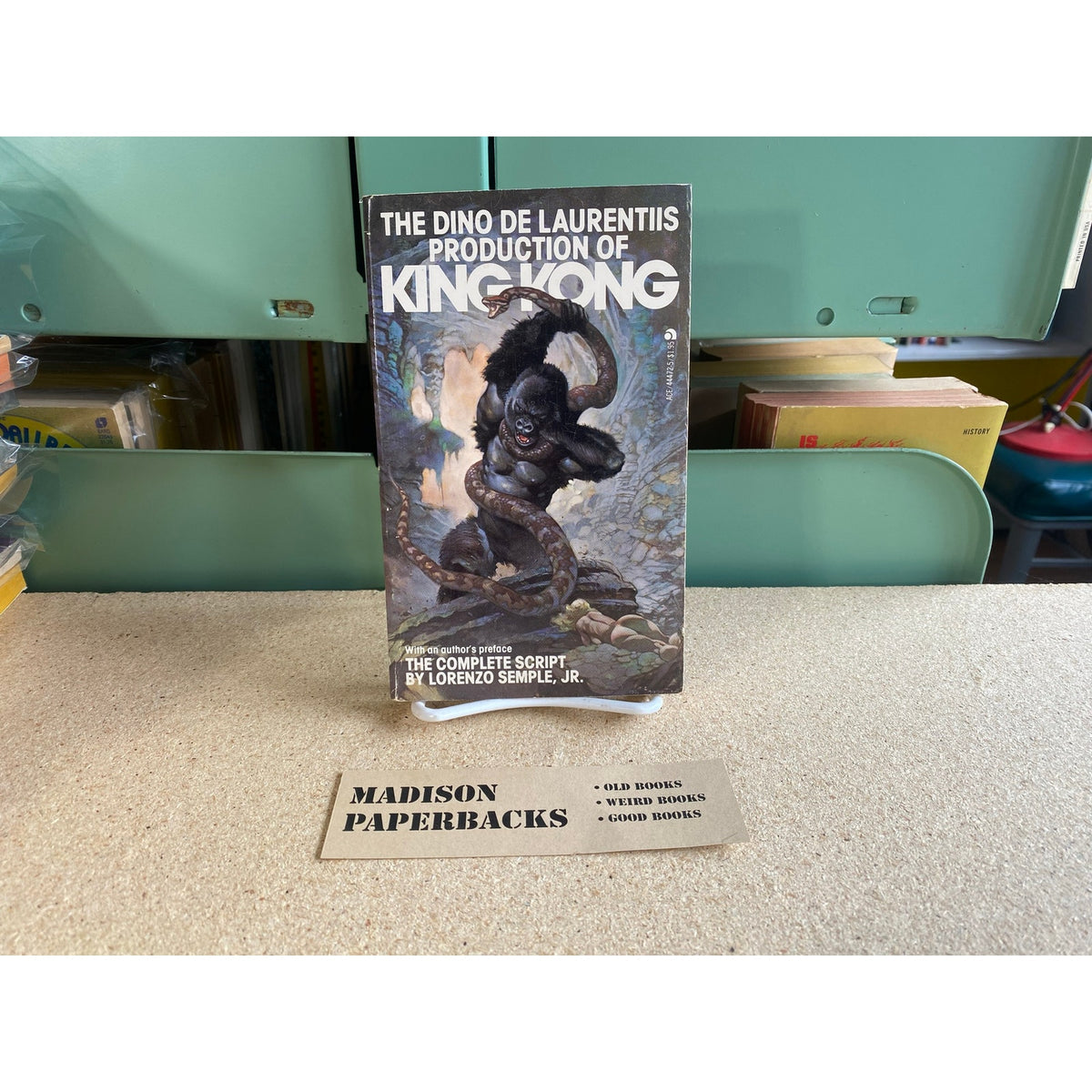 King Kong - Lorenzo Semple, Jr. - Movie Script - Frazetta cover - Paperback