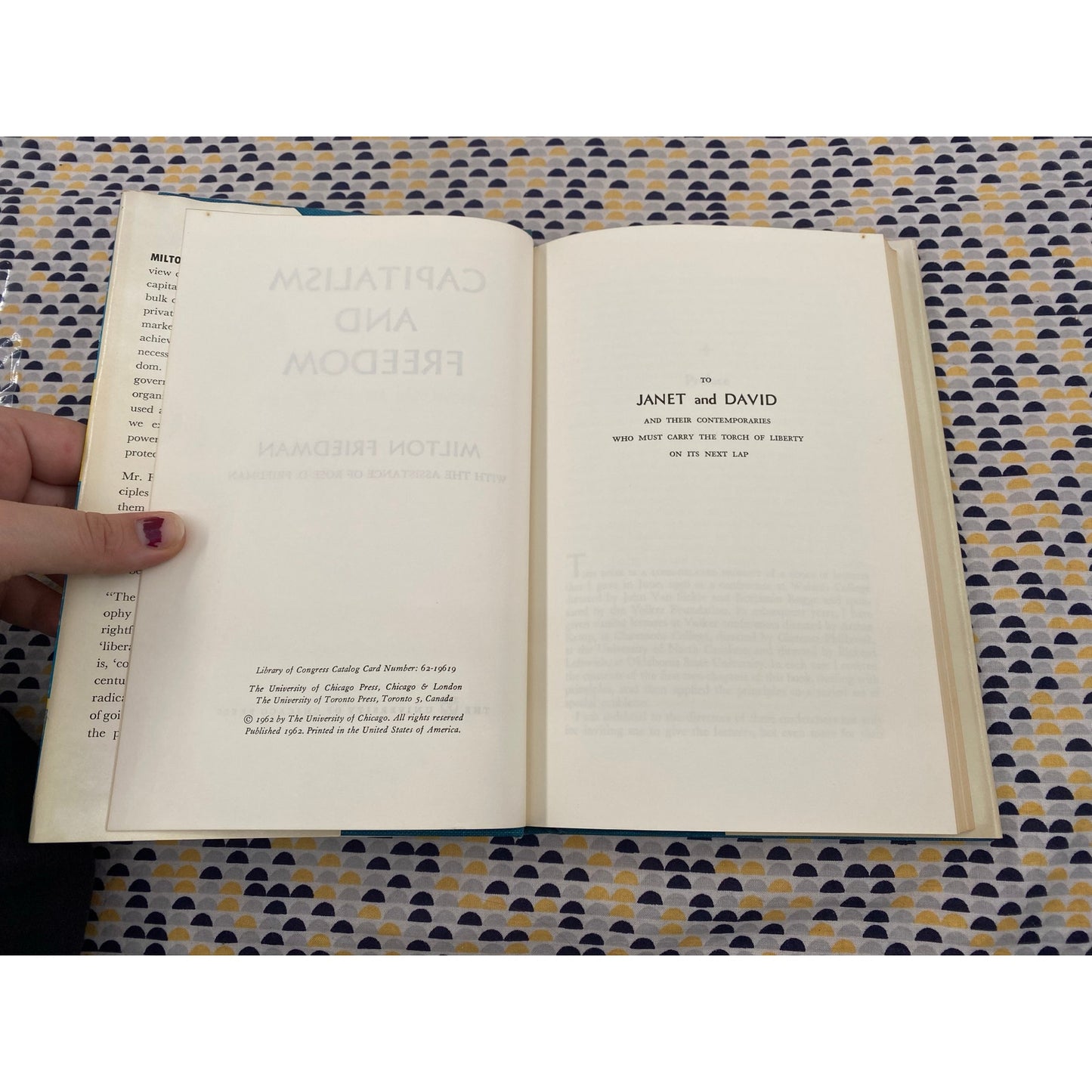 Capitalism & Freedom - Milton Friedman - 1962 1st Edition, 1st Print - Price Clipped - University of Chicago Press