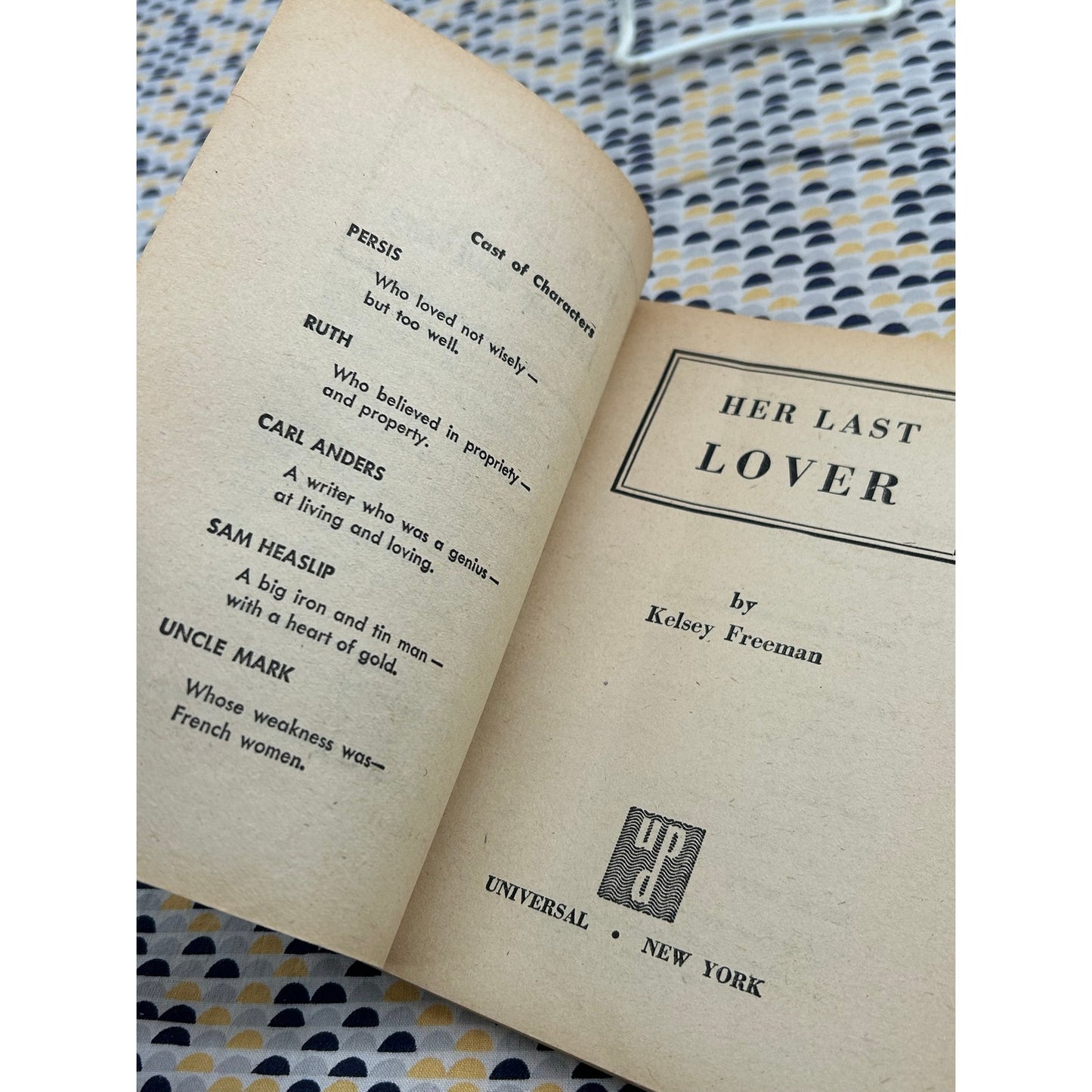 Her Last Lover - Kelsey Freeman - Uni Book 52 - Vintage Paperbacks