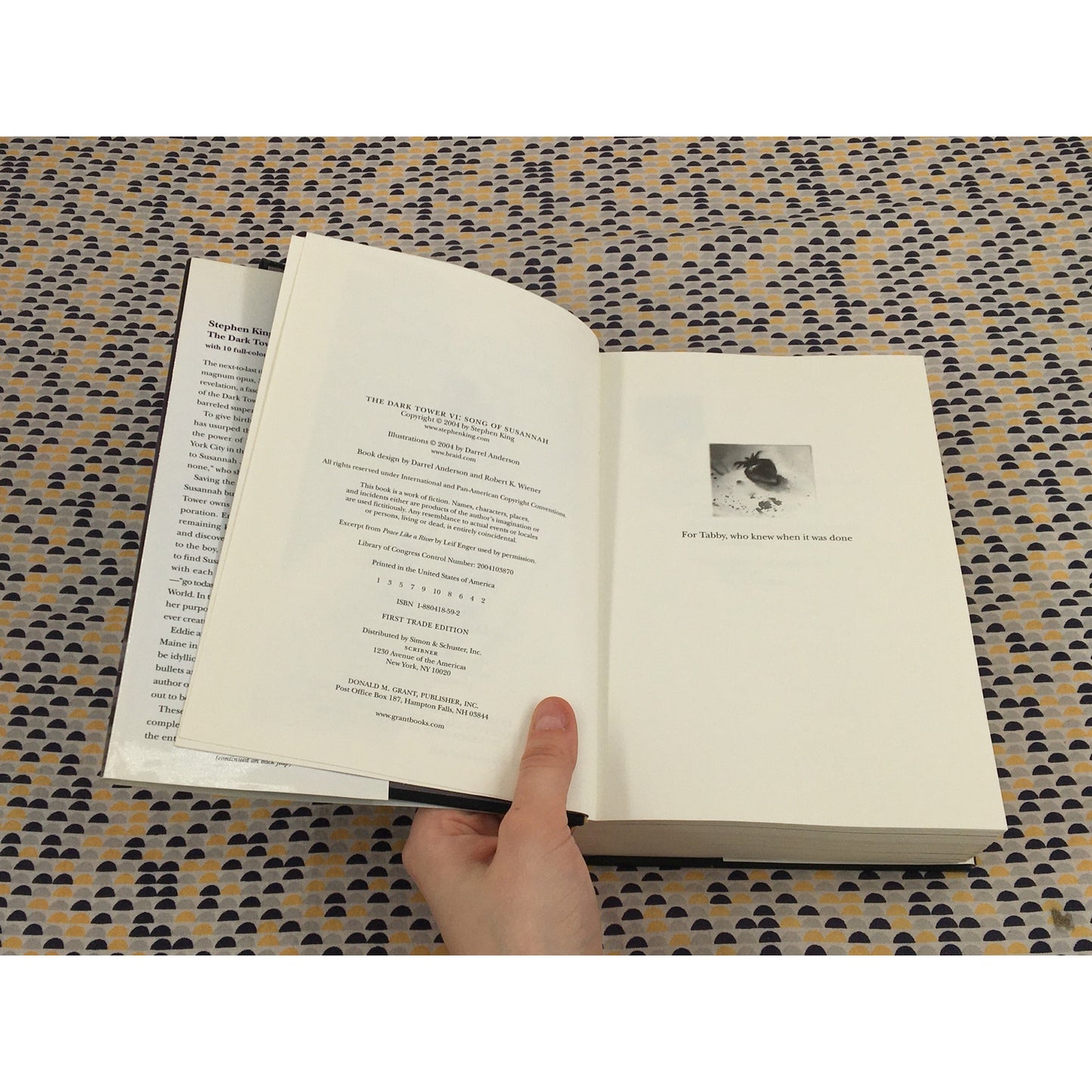 Song of Susannah - Stephen King - Grant - Hardcover - 1st Trade Edition