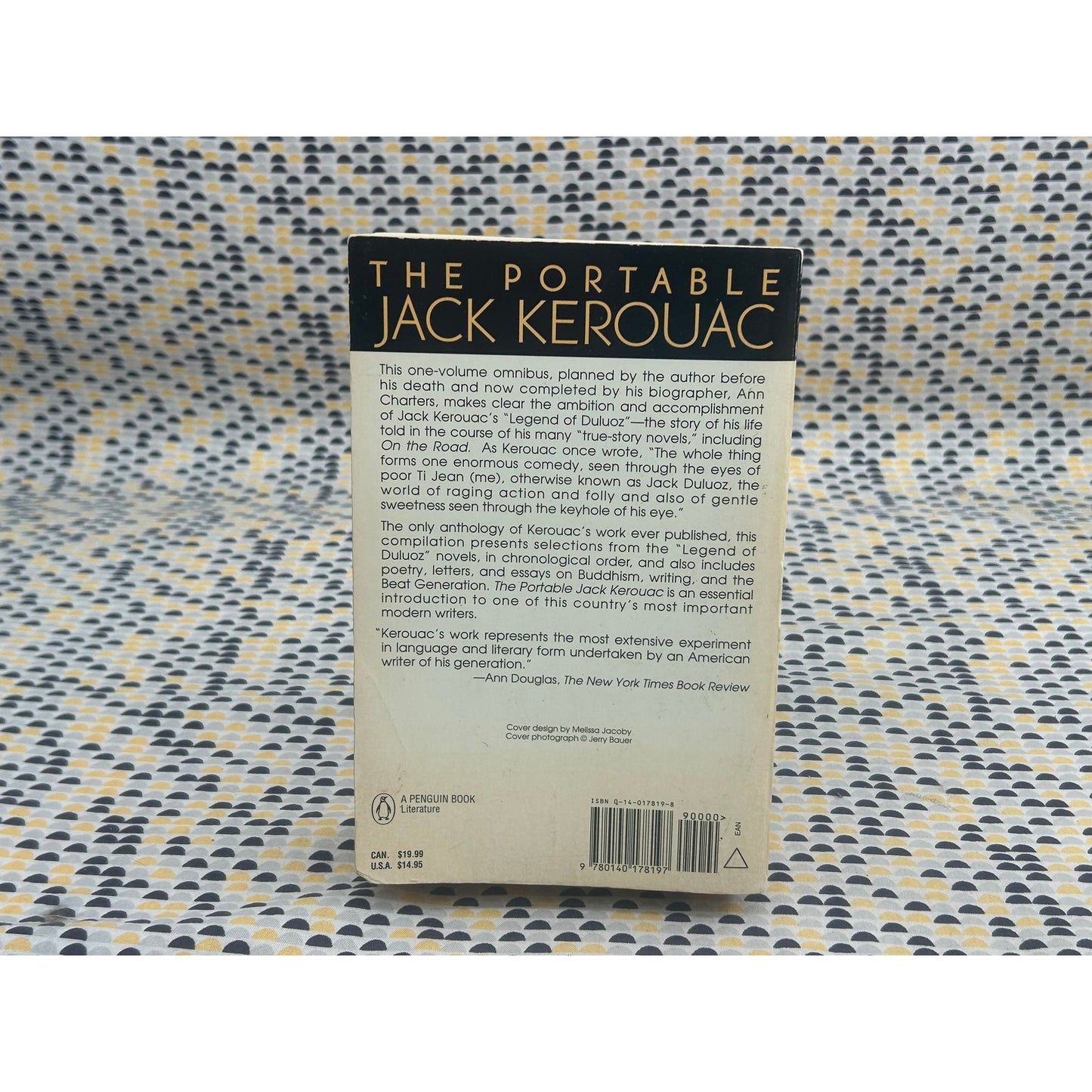 The Portable Kerouac - Edited by Ann Carters - - Vintage Paperback Book - Viking Edition