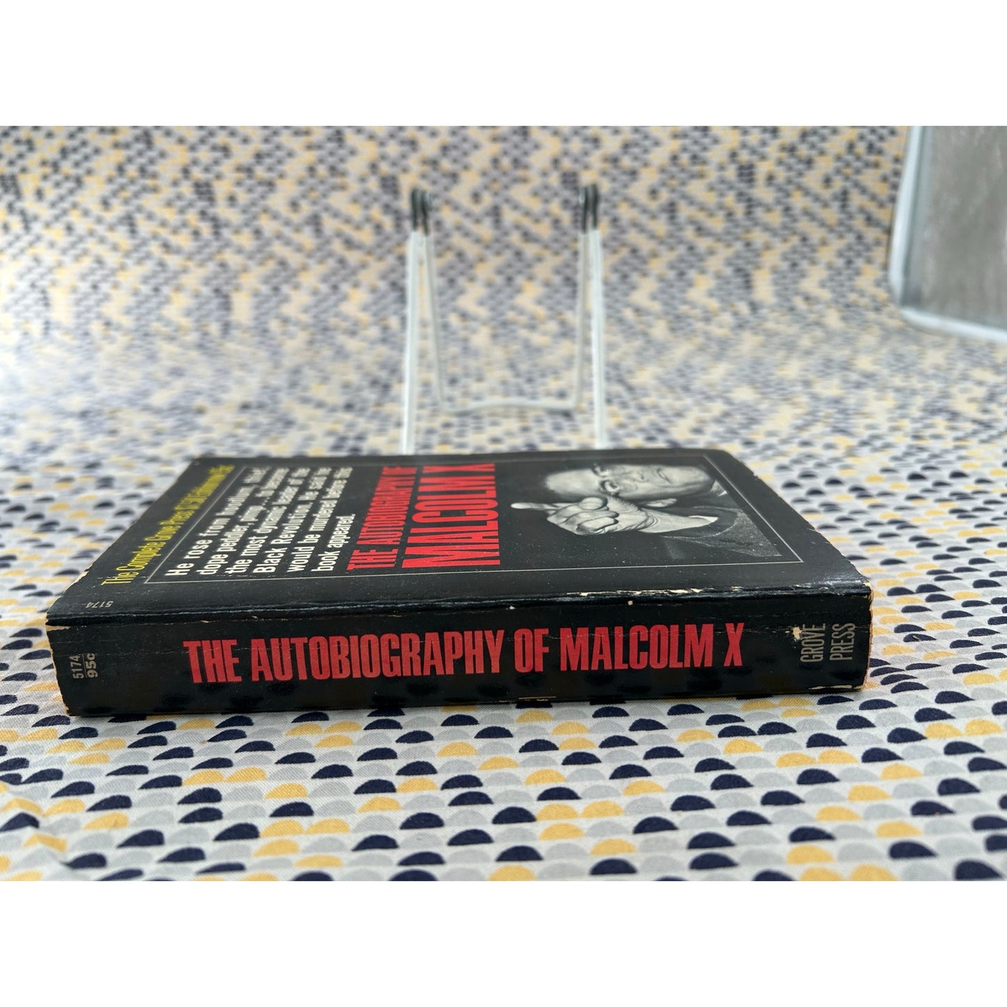 The Autobiography of Malcolm X - Vintage Paperback Book - Evergreen Black Cat Edition