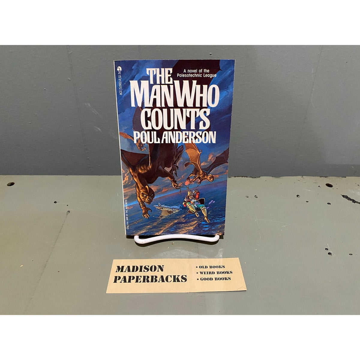 The Man Who Counts (War of the Wing-Men) - Poul Anderson - Ace - Whelan cover - Vintage Paperbacks