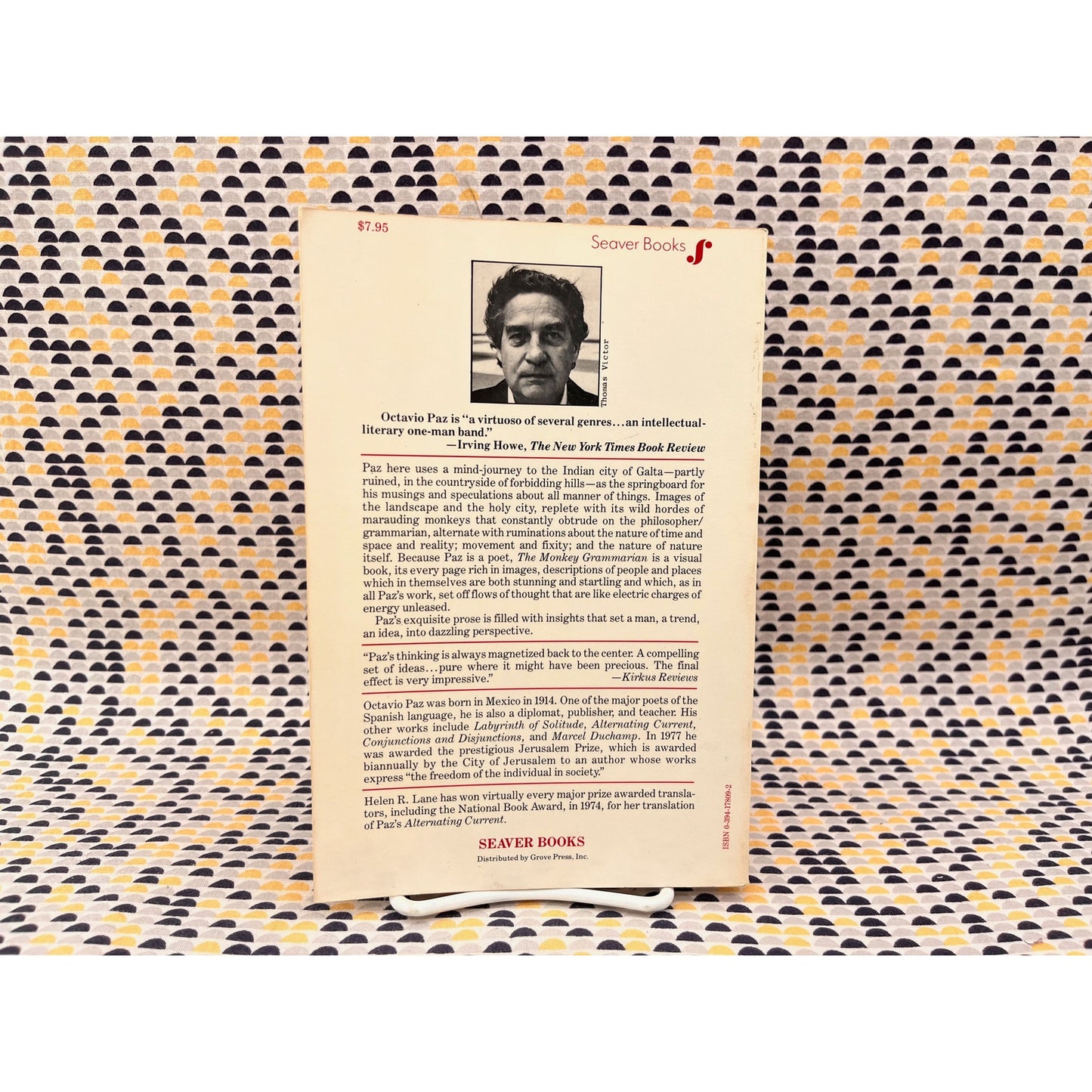 The Monkey Grammarian - Octavio Paz - Seaver Books - Paperback