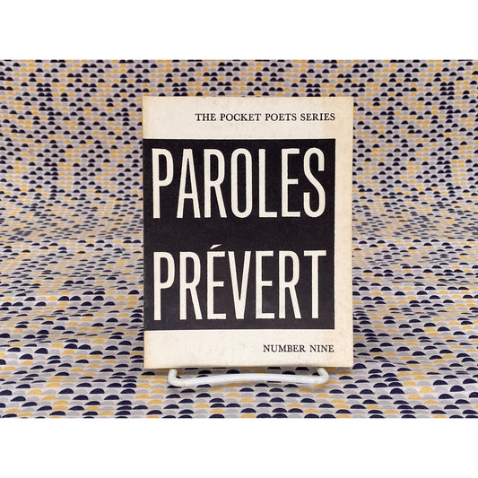 Paroles - Jacques Prévert - Vintage Paperback Book - City Lights Books Edition