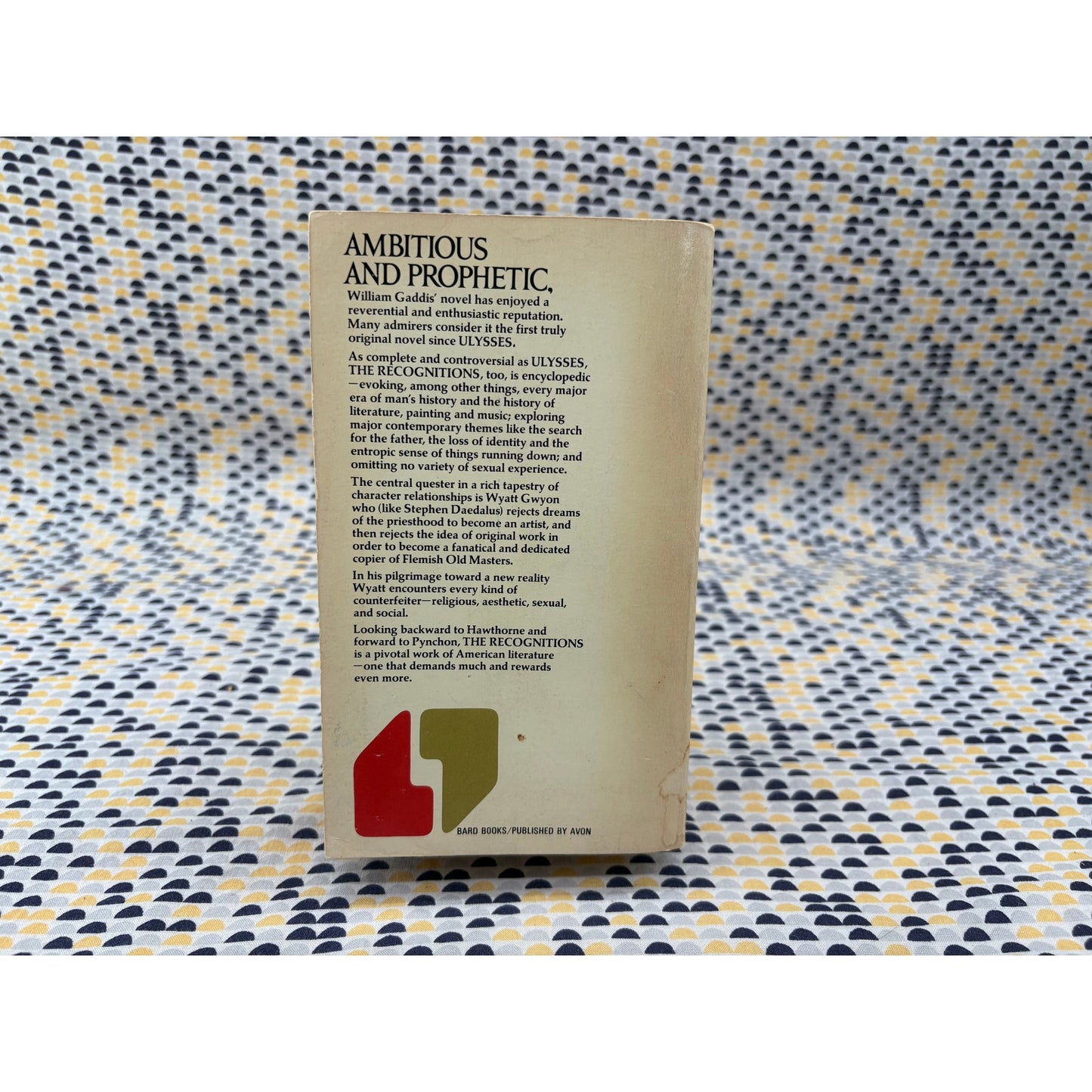 The Recognitions - William Gaddis - 1st Avon Printing - Paperback