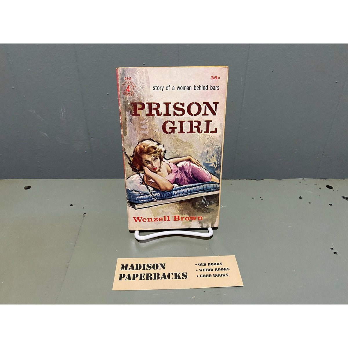 Prison Girl - Wenzell Brown - Pyramid G345 - Vintage Paperbacks