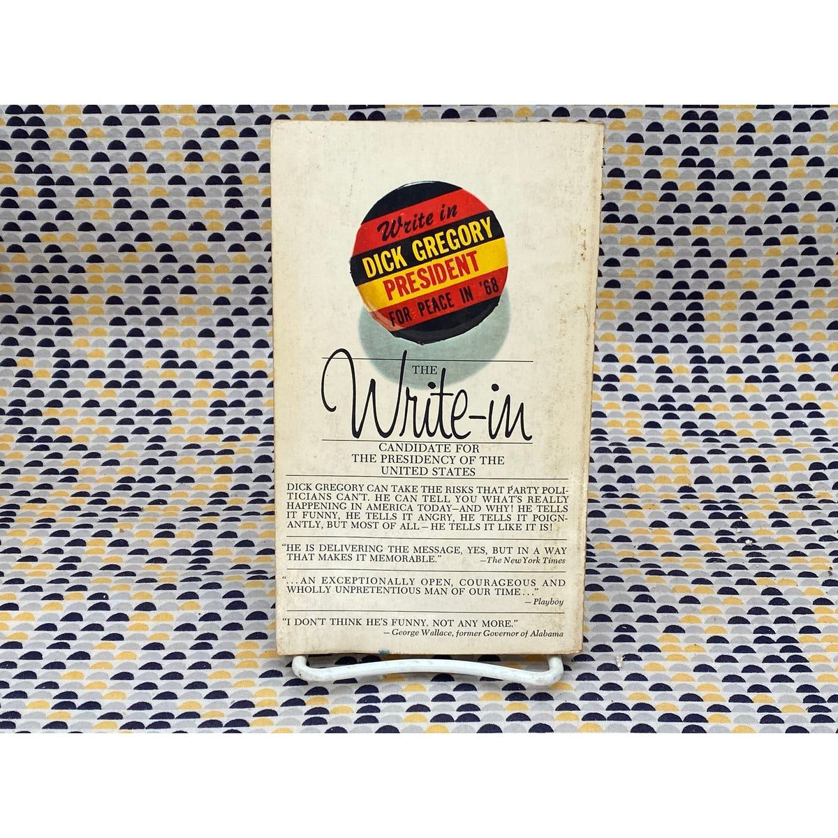 Write Me In! by Dick Gregory - Vintage Paperback Book - 95 cent Bantam Edition