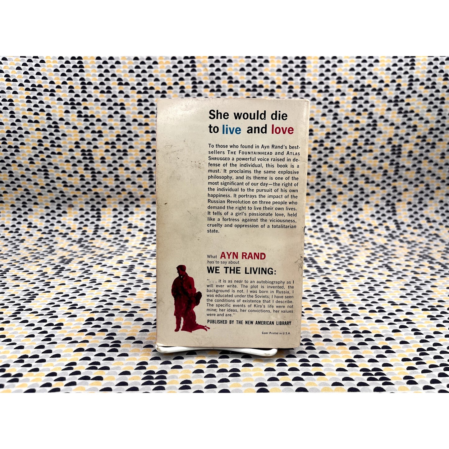 We The Living - Ayn Rand - Vintage Paperback Book - Signet Edition